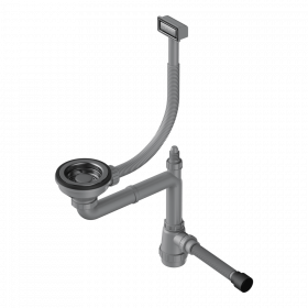 Арматура для одночашевых моек с прямоугольным переливом Omoikiri WK-1-GM