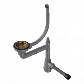 Арматура для одночашевых моек с круглым переливом Omoikiri WK-1-R-AB022