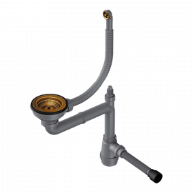 Арматура для одночашевых моек с круглым переливом Omoikiri WK-1CL-R-AB022