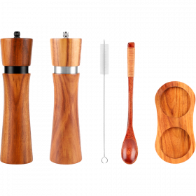 Набор мельниц для специй на подставке GR-02-SET-WD