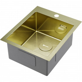 Omoikiri Akisame 41-LG нерж. сталь/светлое золото