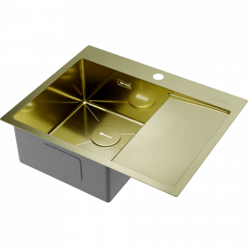 Omoikiri Akisame 65-L-LG нерж. сталь/светлое золото