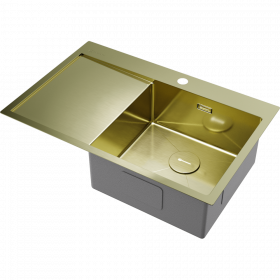 Omoikiri Akisame 78-R-LG нерж. сталь/светлое золото