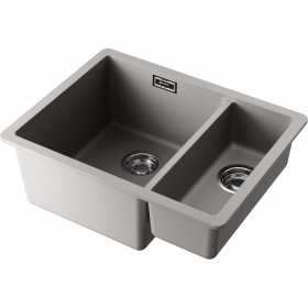 Omoikiri Kata 55-2-U-GR Artgranit/leningrad grey