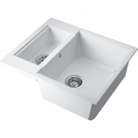 Omoikiri Sakaime 60-2-WH Tetogranit/белый