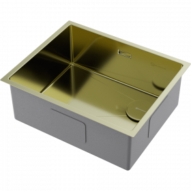 Omoikiri Taki 54-U/IF Side SF-LG нерж. сталь/светлое золото