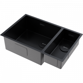 Omoikiri Taki 69-2-U/IF-L Side-GB нерж. сталь/графит