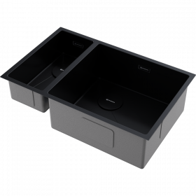 Omoikiri Taki 69-2-U/IF-R Side-GB нерж. сталь/графит