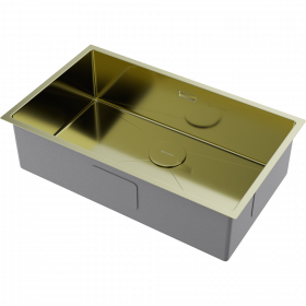 Omoikiri Taki 74-U/IF-LG нерж. сталь/светлое золото