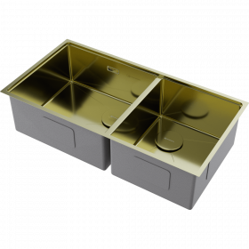 Omoikiri Taki 85-2-LB-U/IF Side-LG нерж. сталь/светлое золото