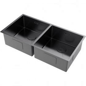 Omoikiri Taki 86-2-U/IF-GM нерж. сталь/вороненая сталь