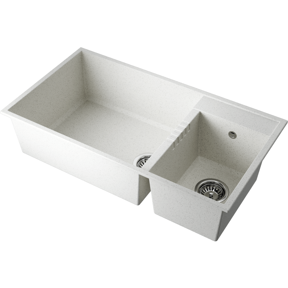 Omoikiri Tedori 85-2-U-WH Tetogranit/белый