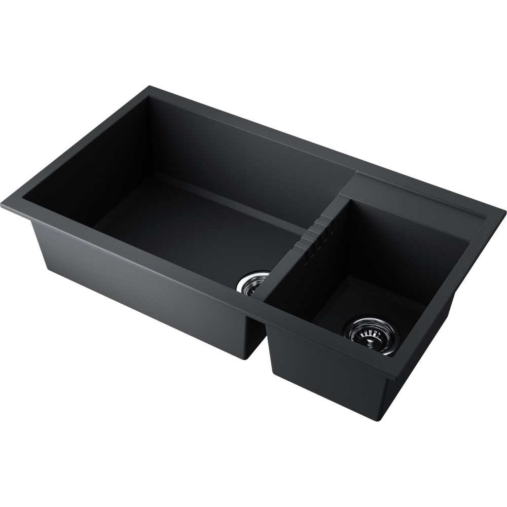 Omoikiri Tedori 86-2-LB-BL Tetogranit/черный