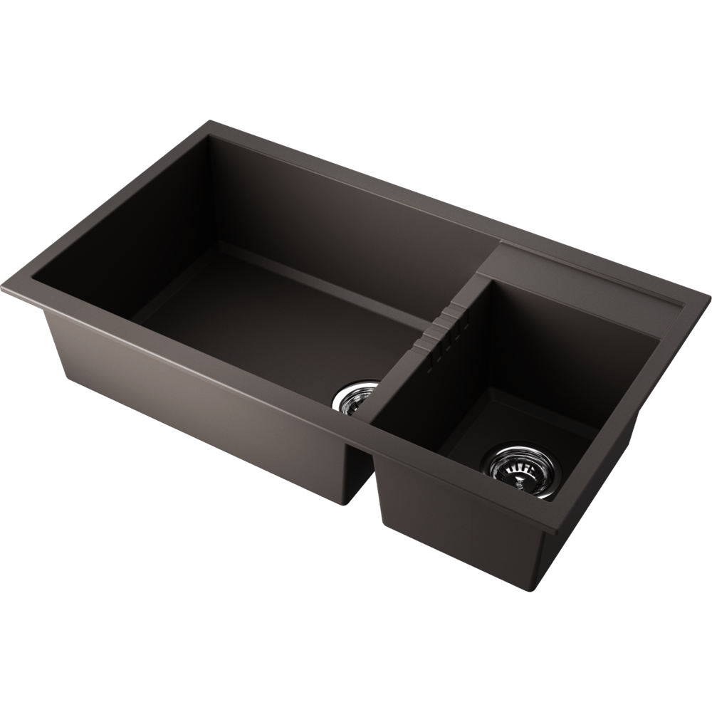 Omoikiri Tedori 86-2-LB-ES Tetogranit/espresso