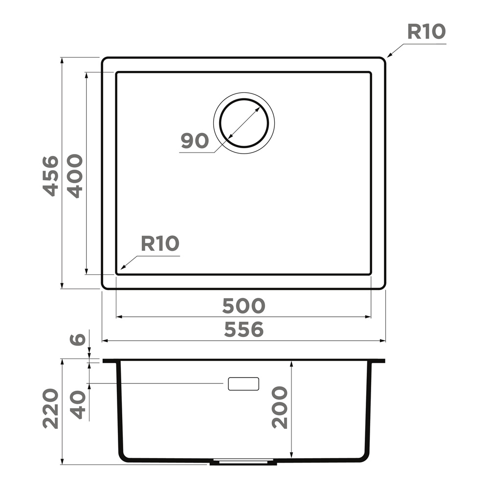 Omoikiri Yamakawa 55T-U/I-WH Tetogranit/белый