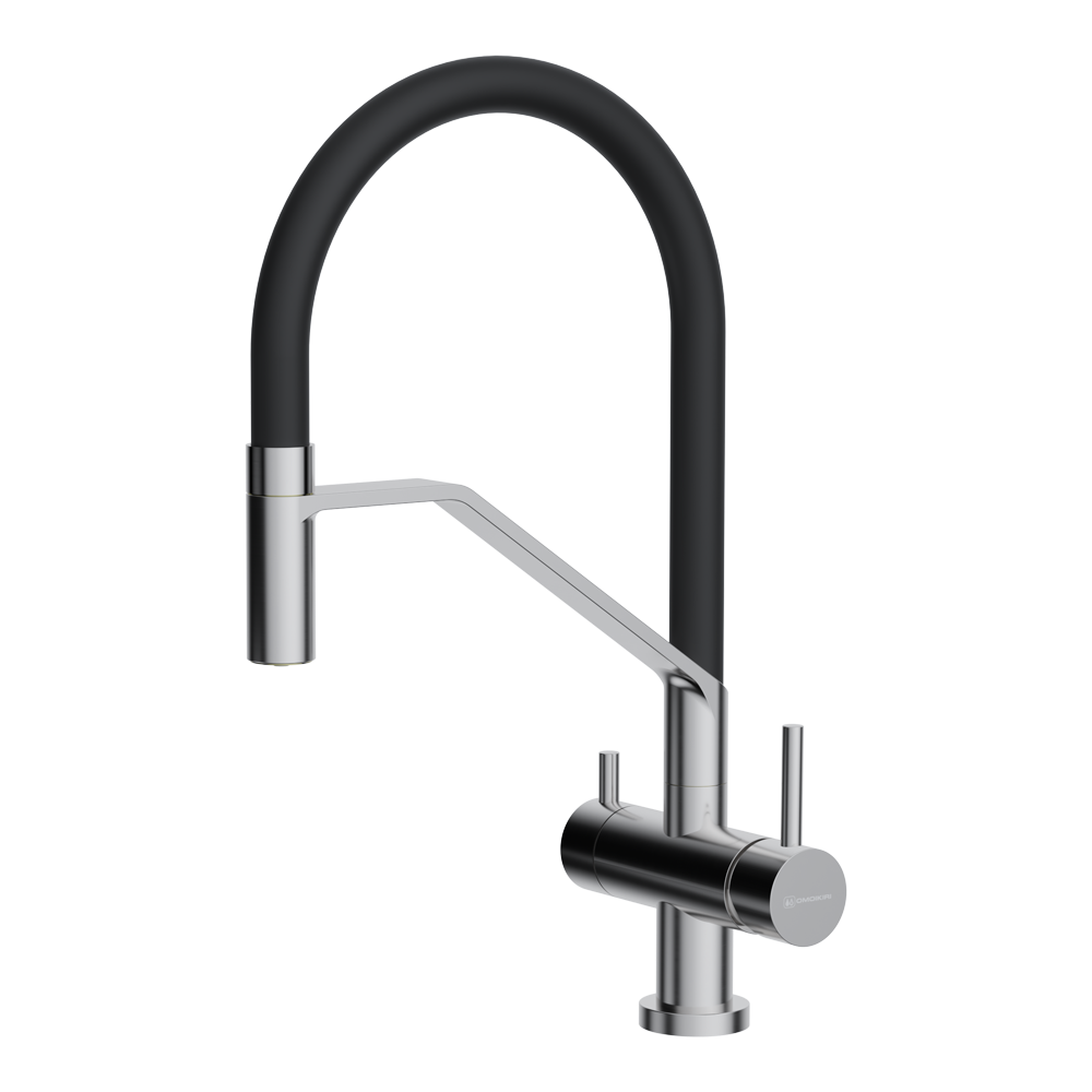 Omoikiri Akeno BN-BL латунь/нержавеющая сталь/черный