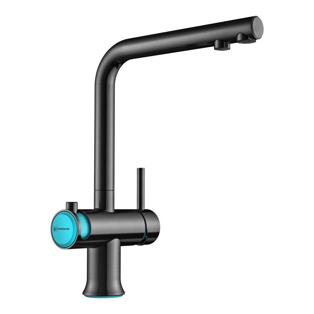 Omoikiri Hotaru-GM-B латунь/вороненая сталь/голубой