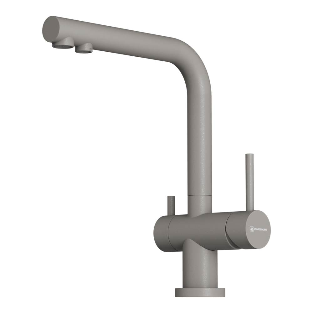 Omoikiri Nagano-P-GR латунь/leningrad grey