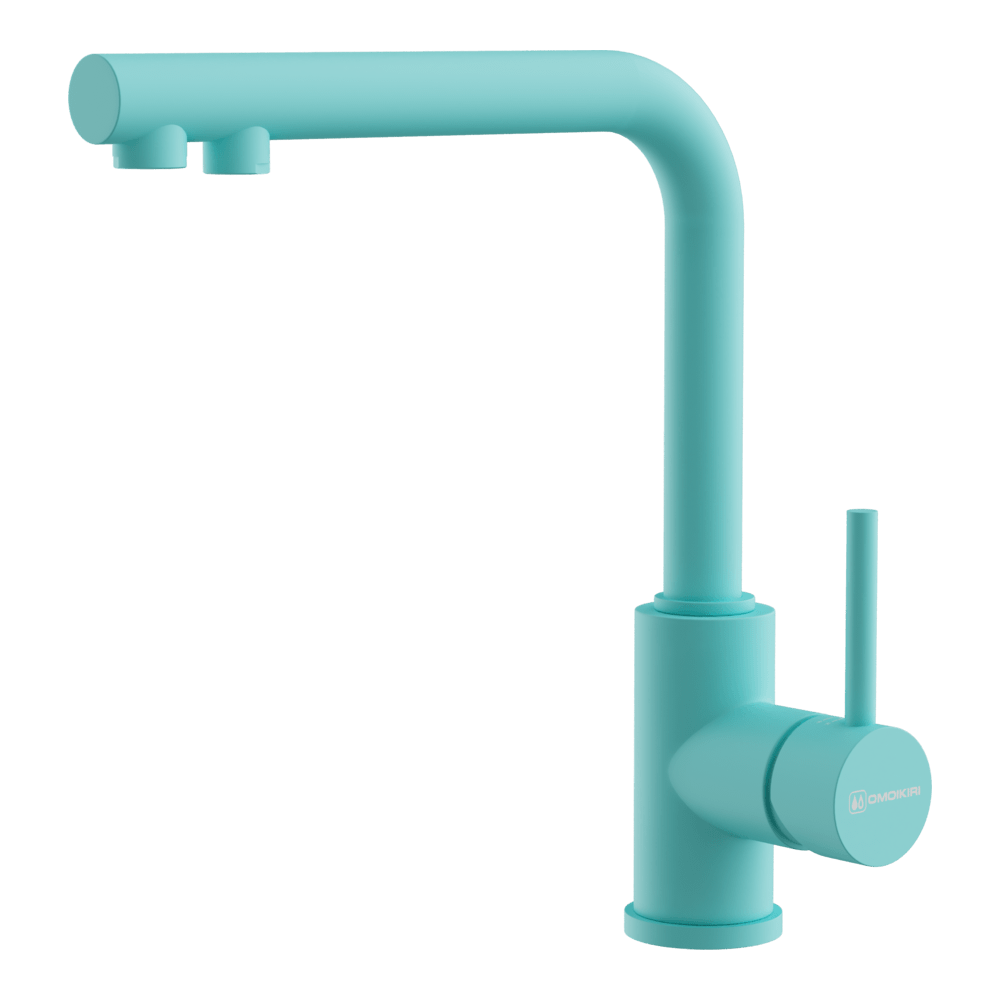 Omoikiri Nakagawa 2 Plus-AZ латунь/azur blue