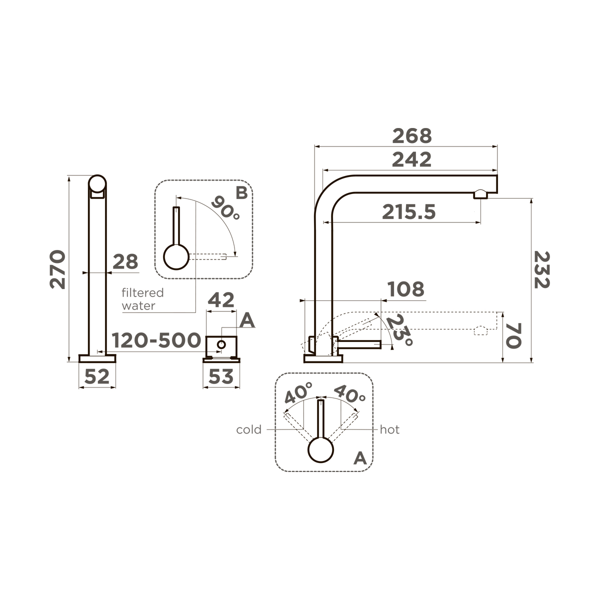 Omoikiri Nara 2 Plus-GB латунь/графит