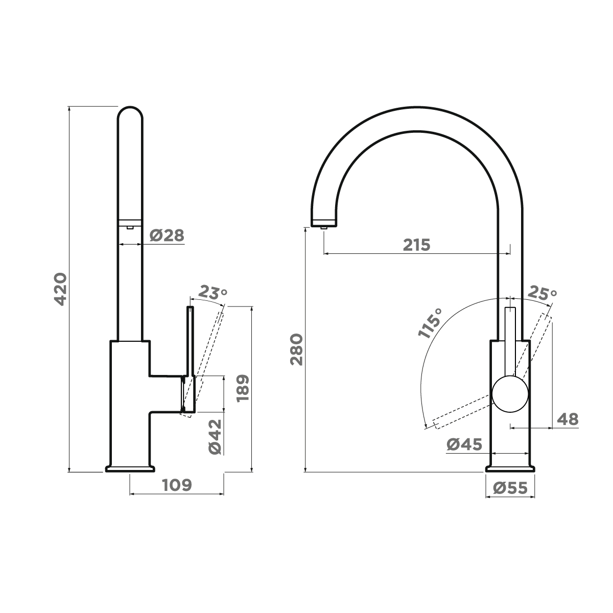 Omoikiri Okawa 2 Plus-GB латунь/графит