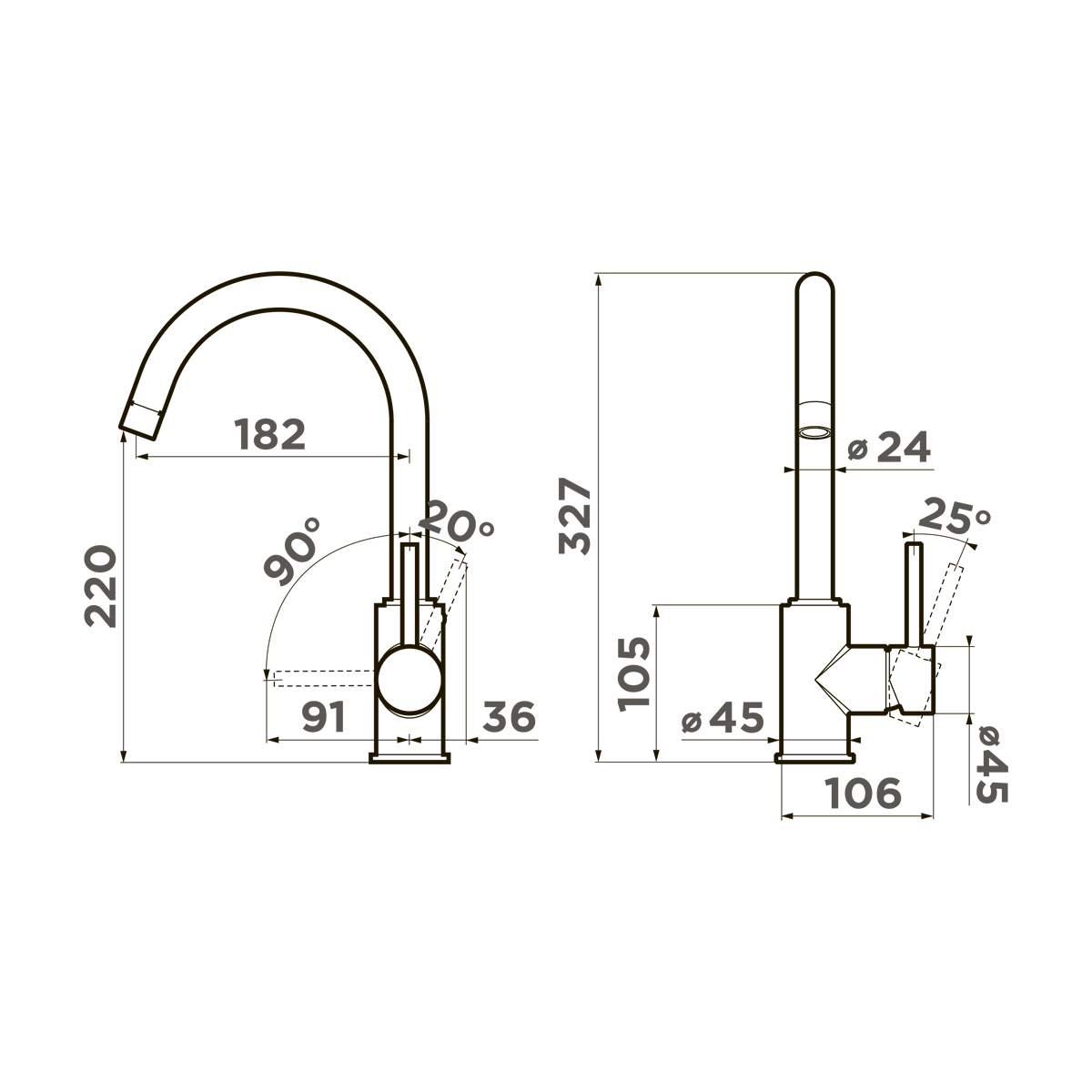 Omoikiri Shinagawa-BL латунь/черный