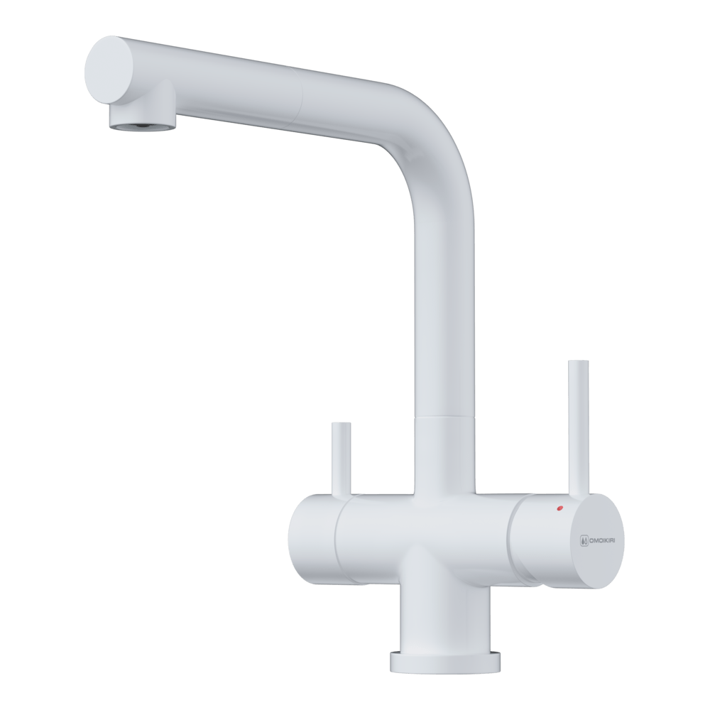 Omoikiri Takamatsu-S-WH латунь/белый