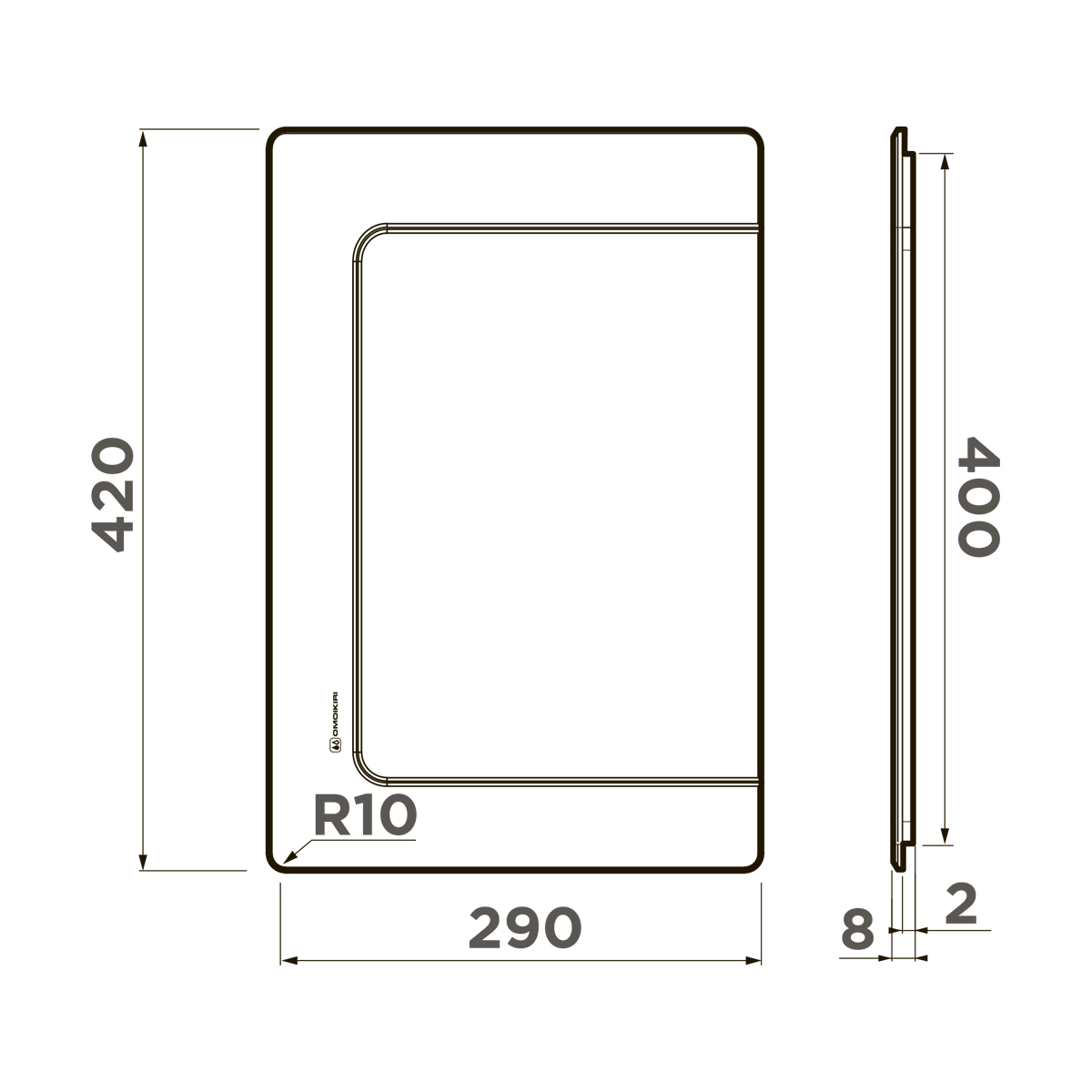 Разделочная доска Omoikiri CB-BASIC-400-GB