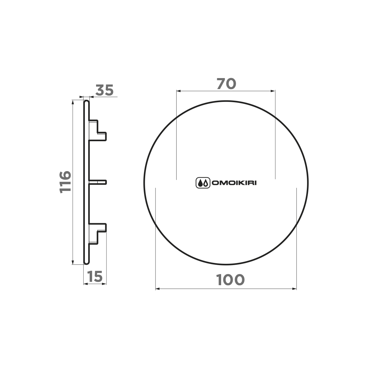 Декоративный элемент для корзинчатого вентиля Omoikiri DEC-AB022