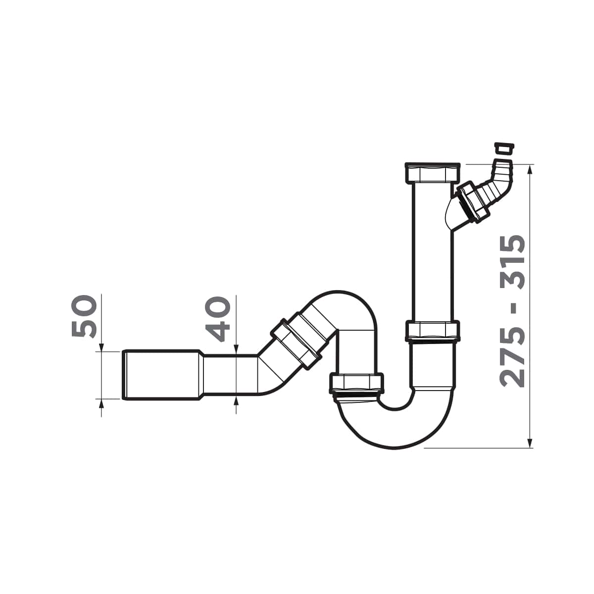 Отводная арматура для измельчителя Omoikiri NA-01