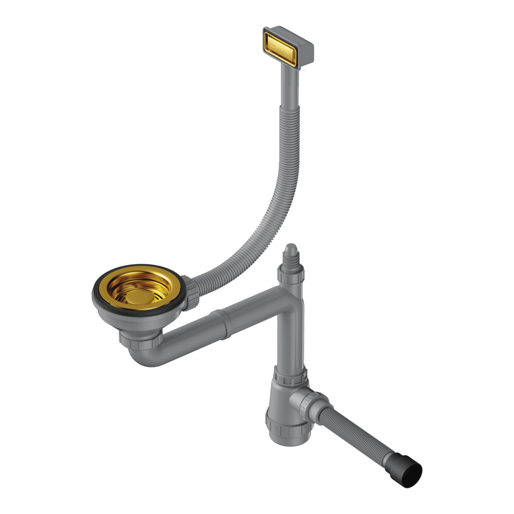 Арматура для одночашевых моек с прямоугольным переливом Omoikiri WK-1-AB022