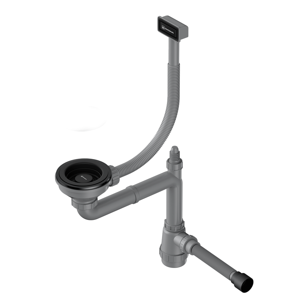 Арматура для одночашевых моек с прямоугольным переливом Omoikiri WK-1-GB