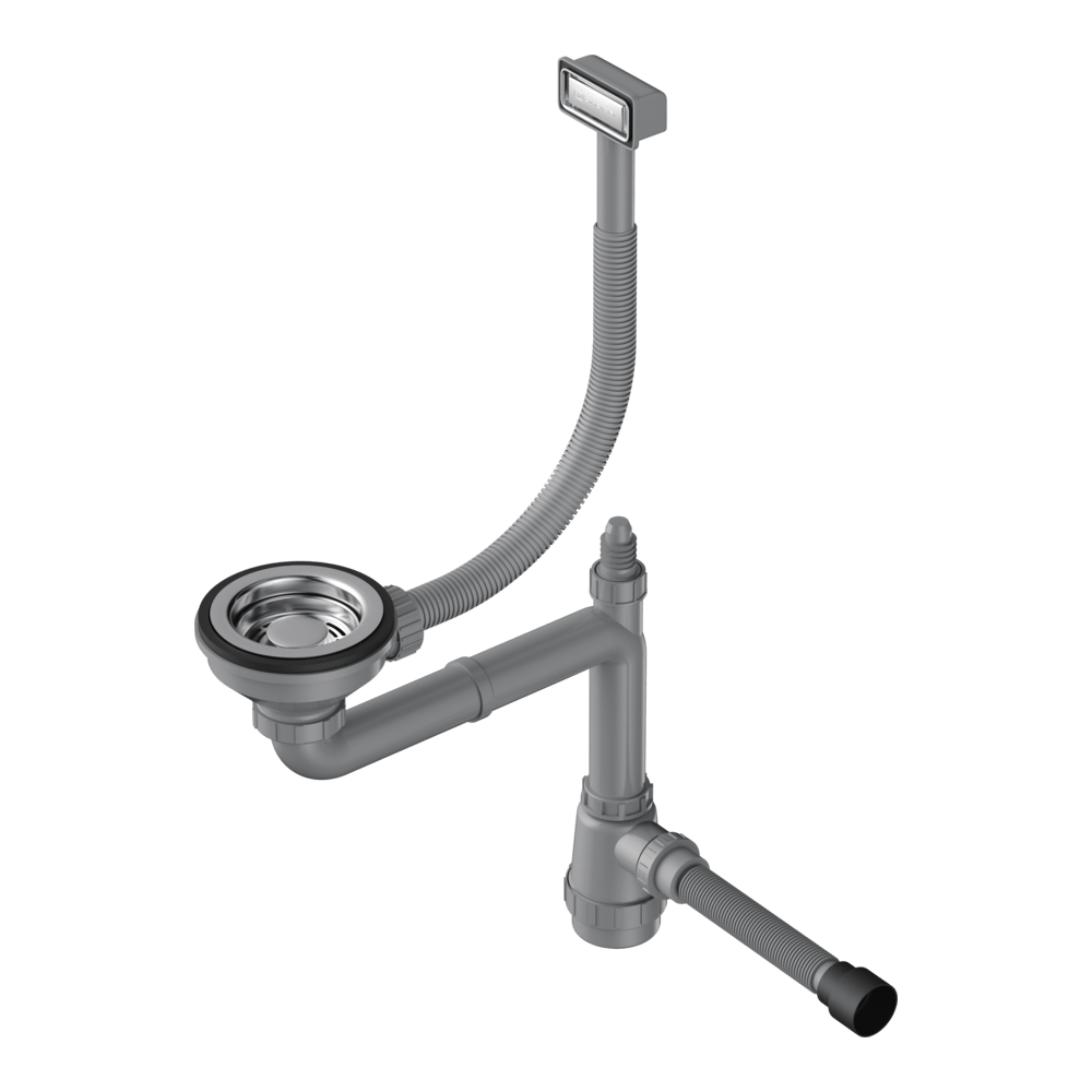 Арматура для одночашевых моек с прямоугольным переливом Omoikiri WK-1-IN