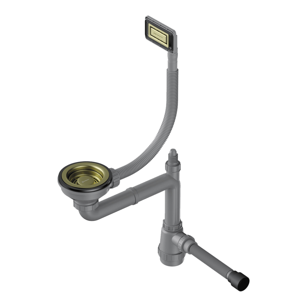 Арматура для одночашевых моек с универсальным прямоугольным переливом Omoikiri WK-1-UN-LG