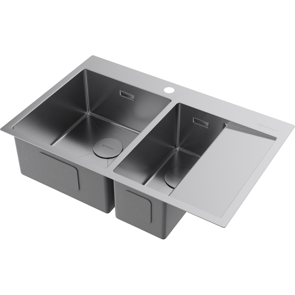 Omoikiri Akisame 78-2-L-IN нерж. сталь/нержавеющая сталь