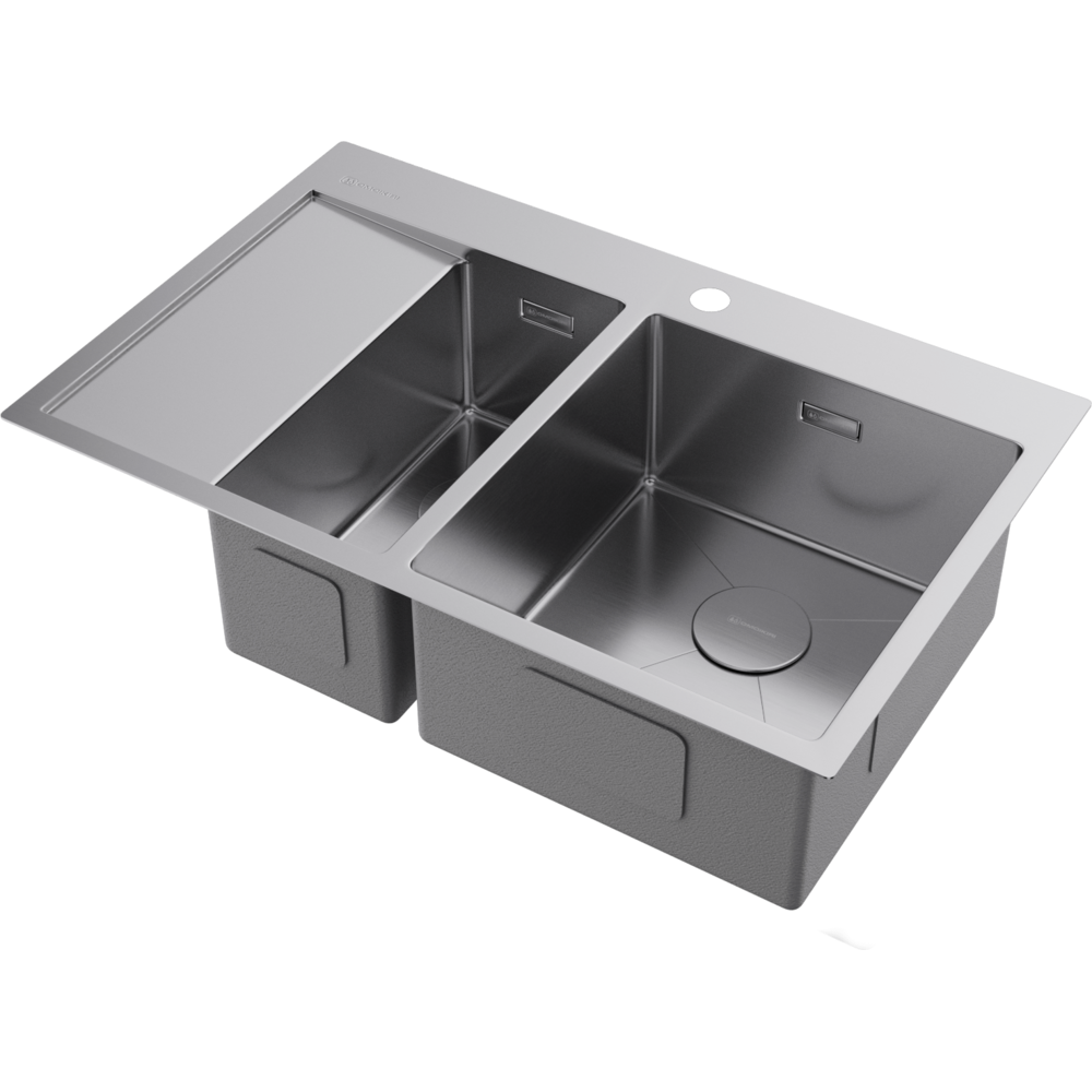 Omoikiri Akisame 78-2-R-IN нерж. сталь/нержавеющая сталь