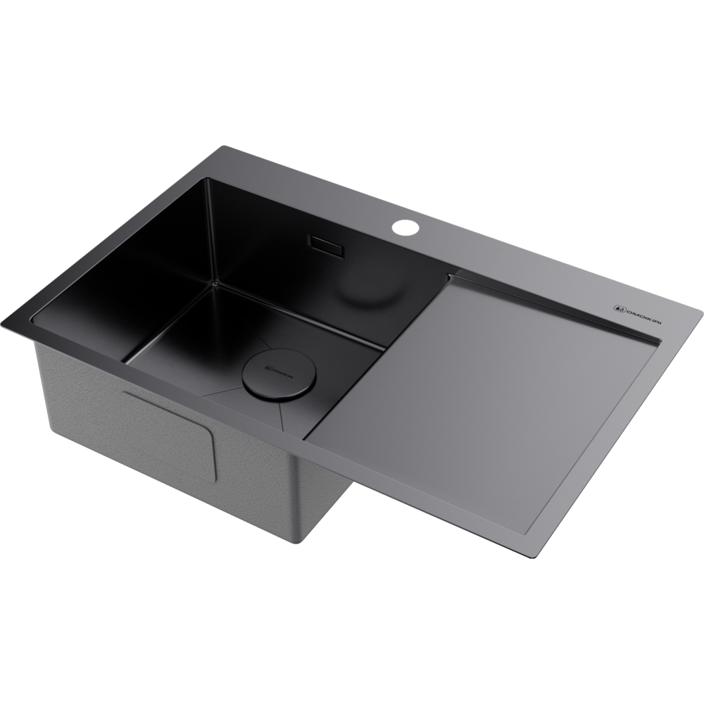 Omoikiri Akisame 78-L-GM нерж. сталь/вороненая сталь