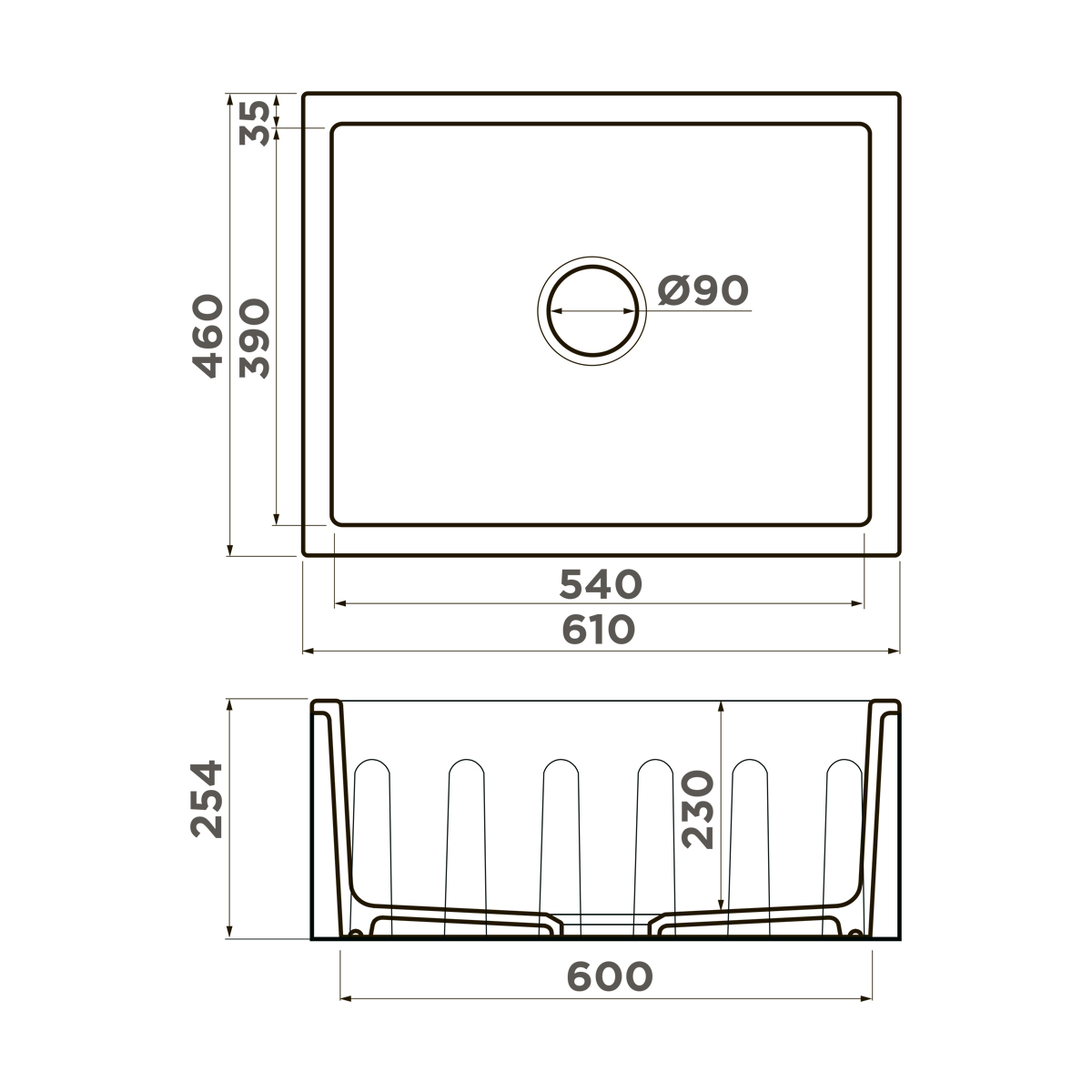 Omoikiri Mikura 61-CC Natceramic/cappuccino coffee