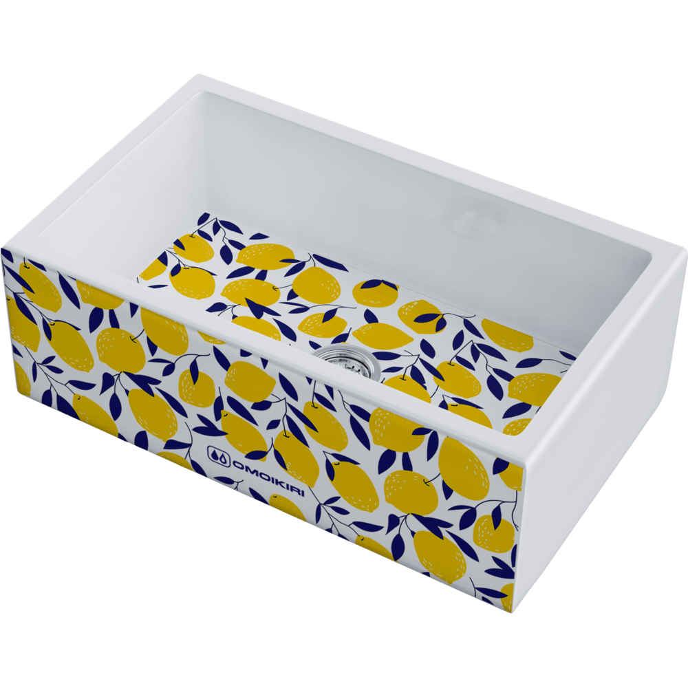 Omoikiri Mikura 76-Lemon Natceramic/белый