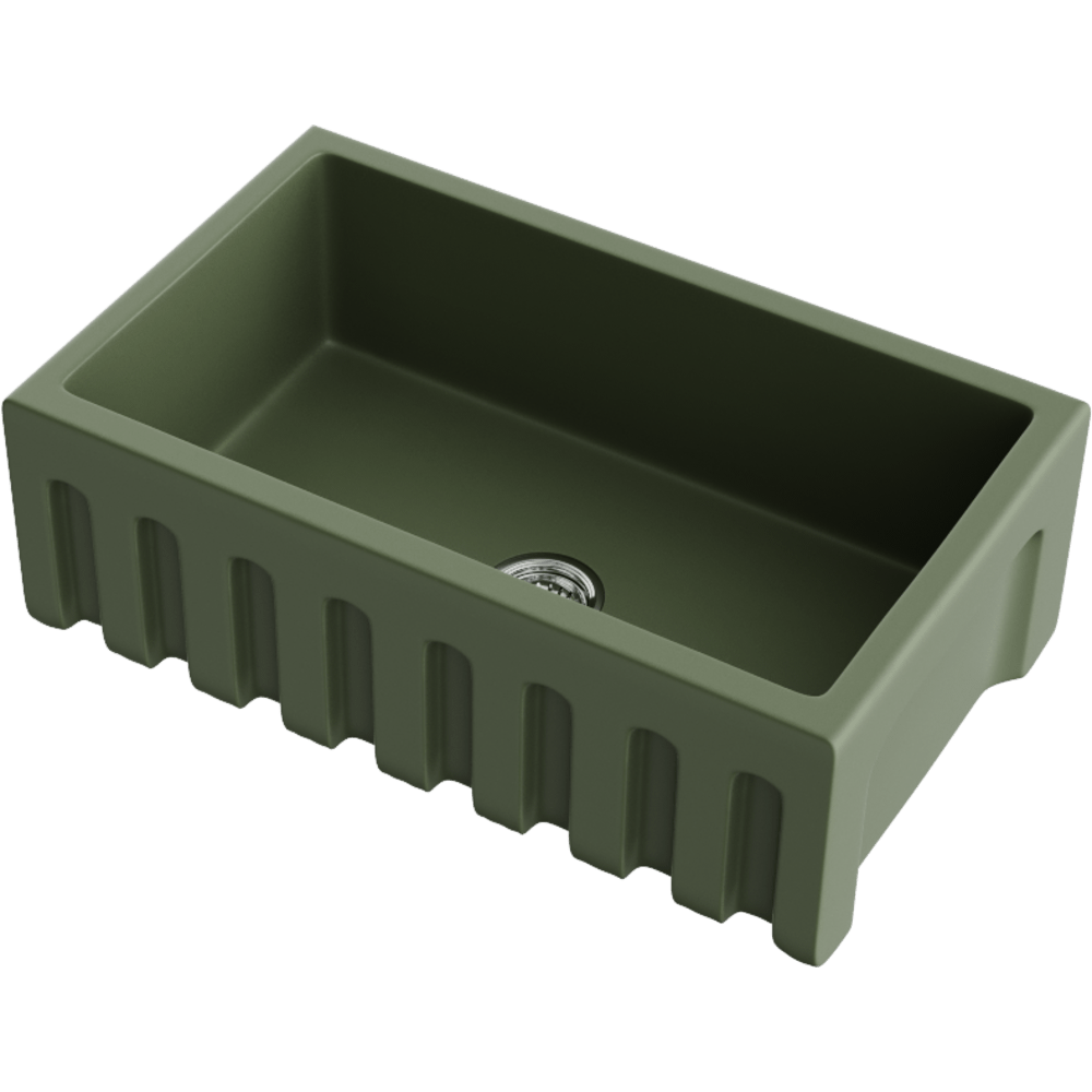 Omoikiri Mikura 76-OL Natceramic/olive