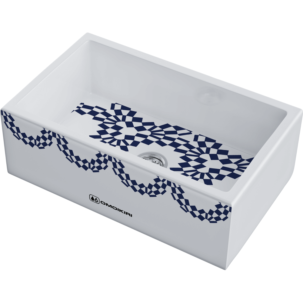 Omoikiri Mikura 76-Tokyo 2 Natceramic/белый