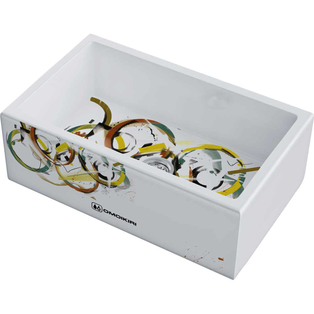 Omoikiri Mikura 76-Tokyo 3 Natceramic/белый