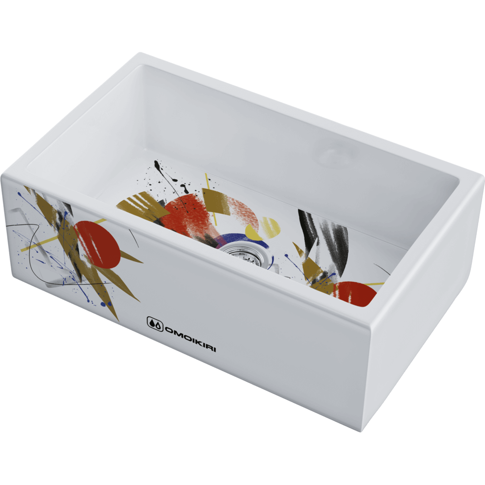 Omoikiri Mikura 76-Tokyo Natceramic/белый