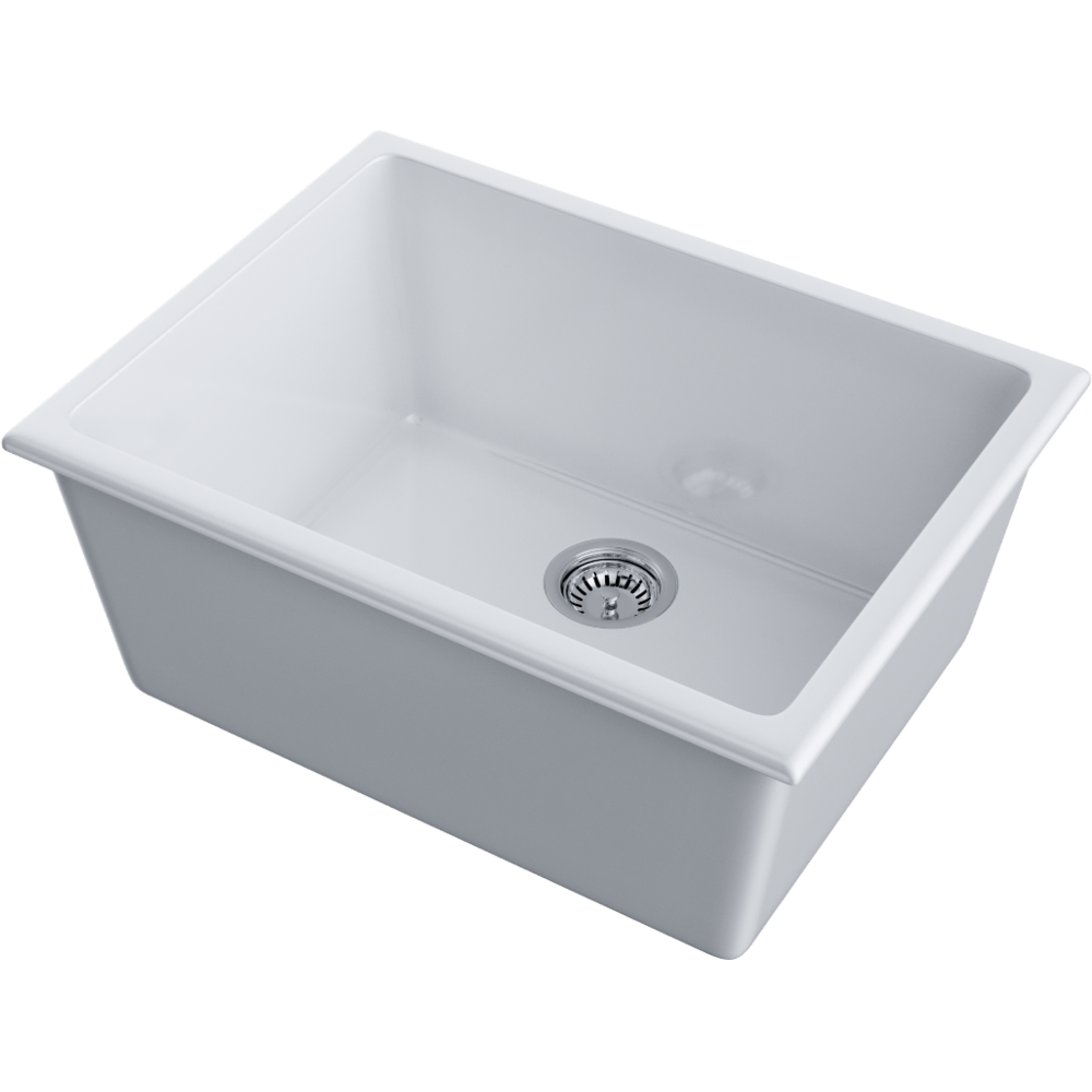 Omoikiri Okinoshima 61-U/I-WH Glossy Natceramic/белый глянцевый