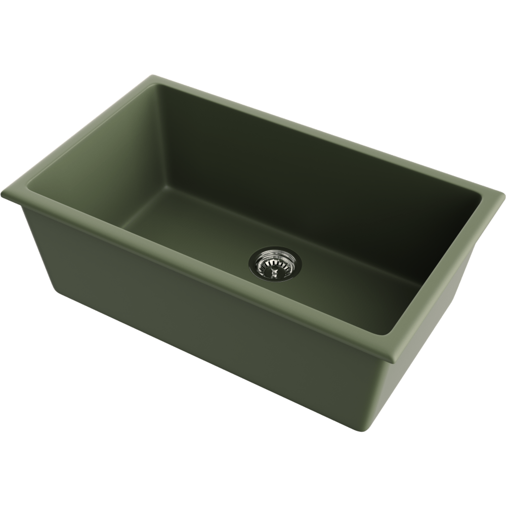 Omoikiri Okinoshima 76-U/I-OL Natceramic/olive