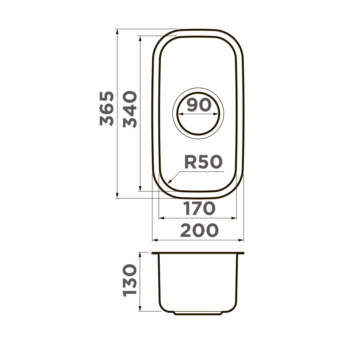 Omoikiri Omi 20-U-IN нерж. сталь/нержавеющая сталь