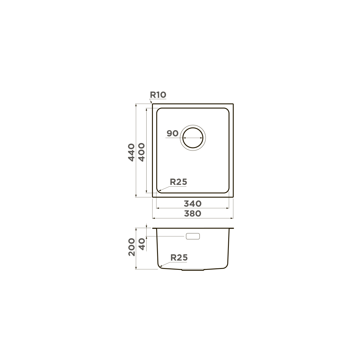 Omoikiri Tadzava 38-U/I-IN нерж. сталь/нержавеющая сталь