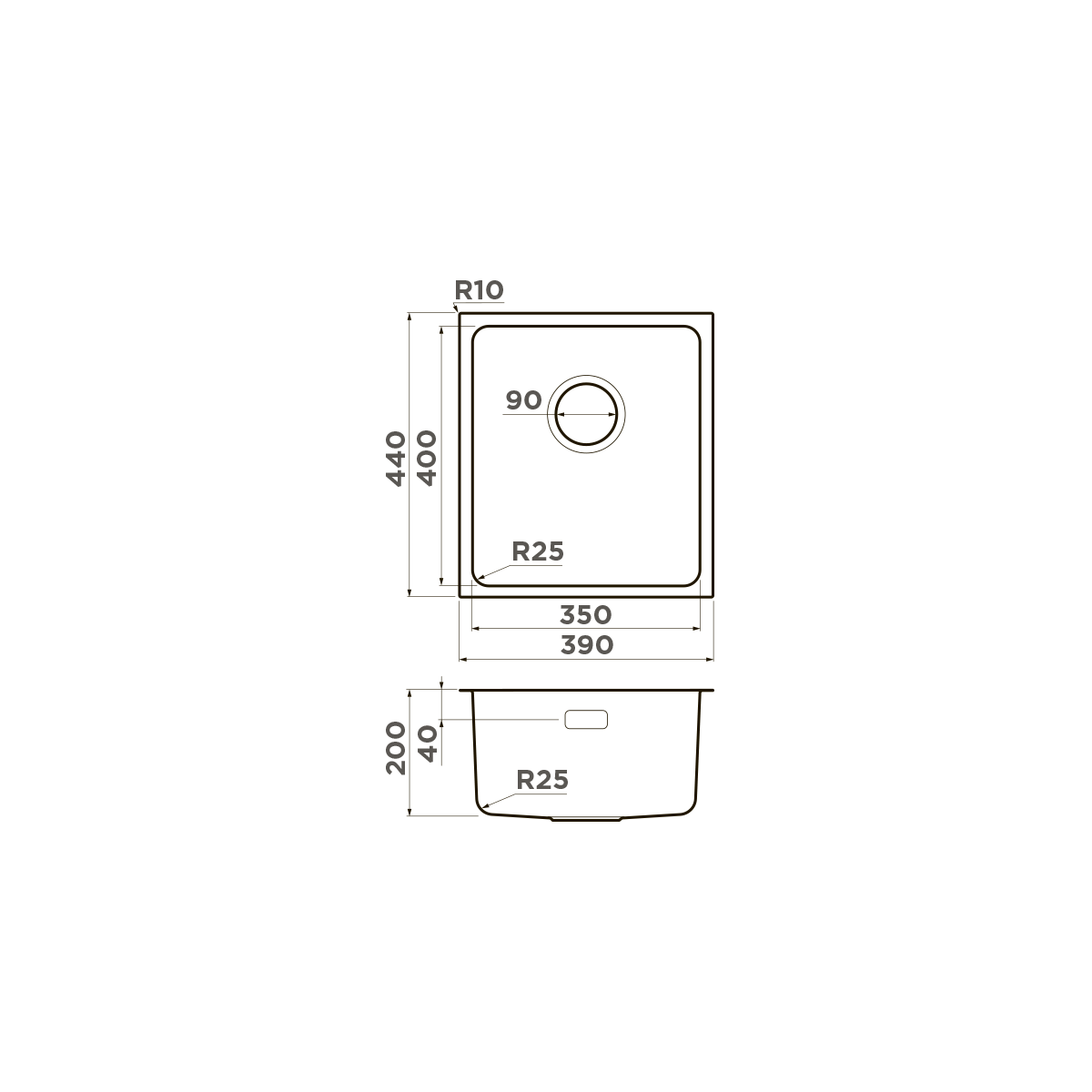 Omoikiri Tadzava 39-U/I-LG нерж. сталь/светлое золото