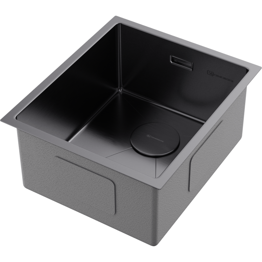 Omoikiri Taki 38-U/IF-GM нерж. сталь/вороненая сталь