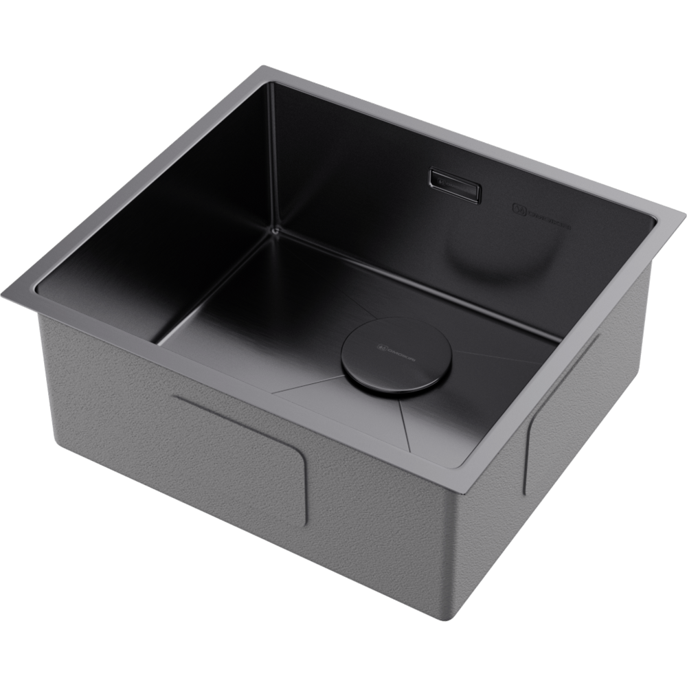 Omoikiri Taki 49-U/IF-GM нерж. сталь/вороненая сталь